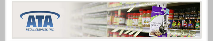 ATA Retail Services is the industry leader for grocery merchandising strip and j hook impulse merchandising programs